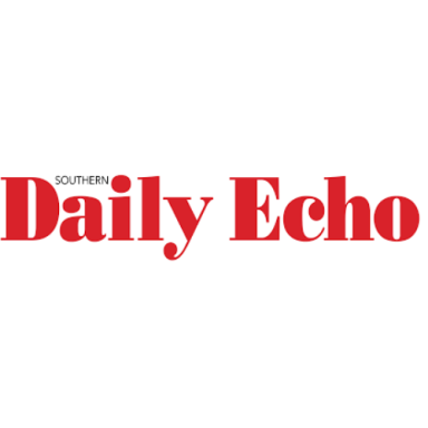 Southern Daily Echo logo. Red on white background